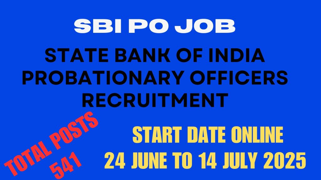 State Bank Of India Probationary Officers Recruitment